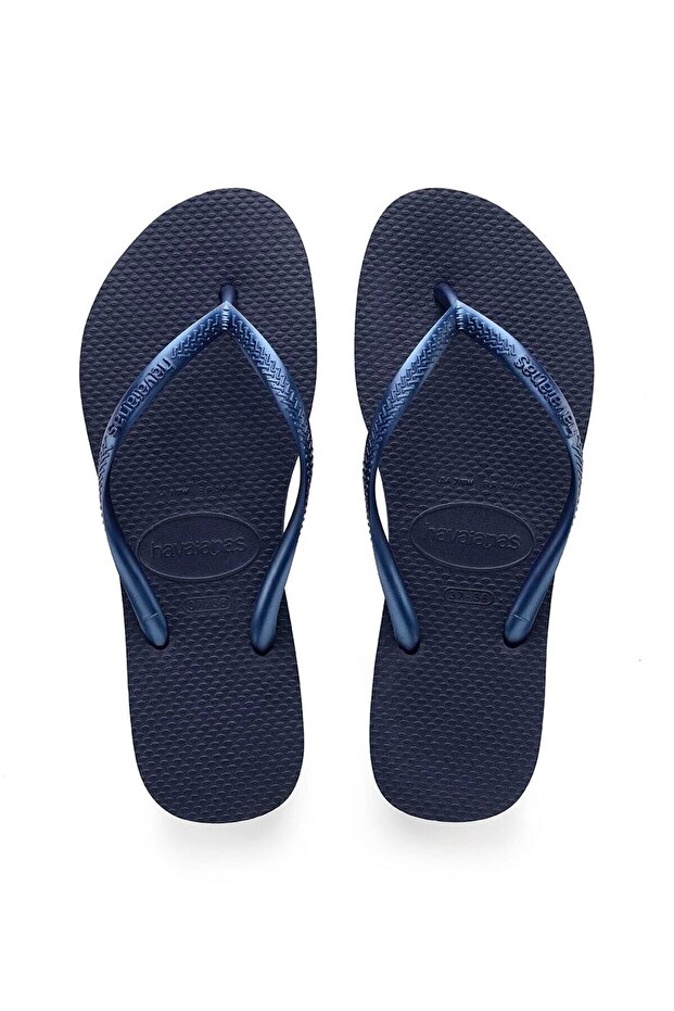Slim Navy Blue Women's Slippers