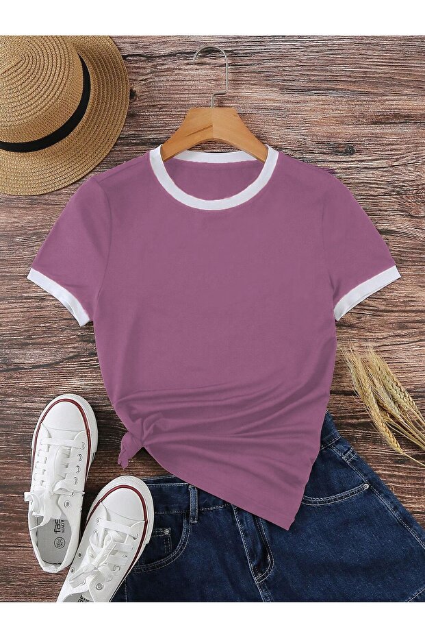 Unisex Dried Rose Combed Interlock T-Shirt