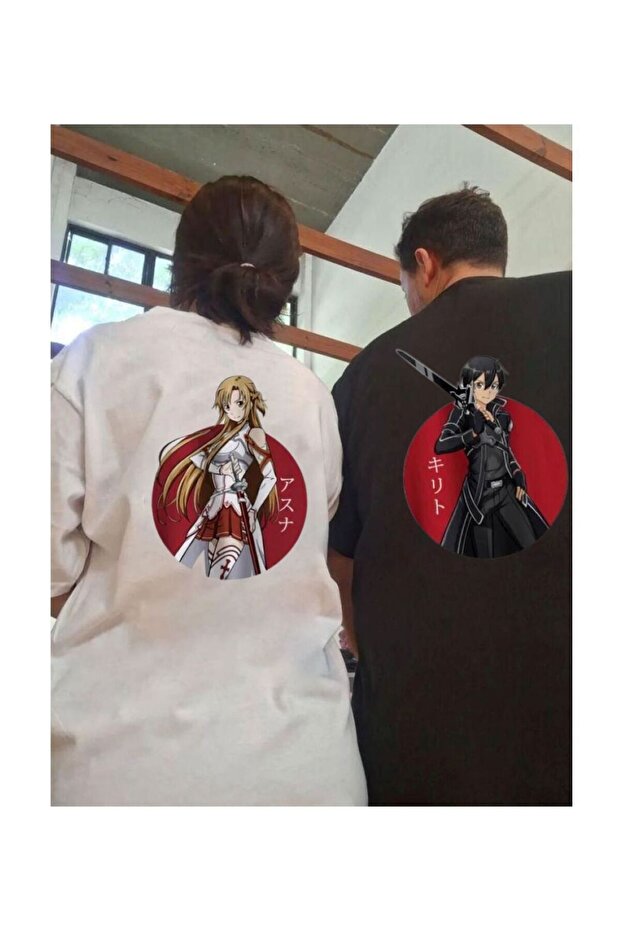 Anime Detail Oversize 2-Piece Unisex T-shirt