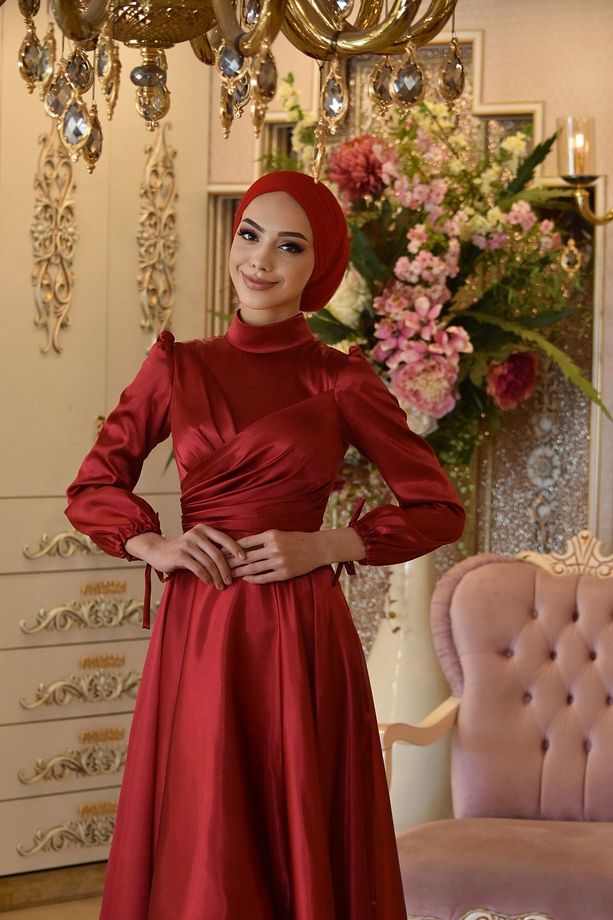 Zemheri Kırmızı Abiye Elbise - 2