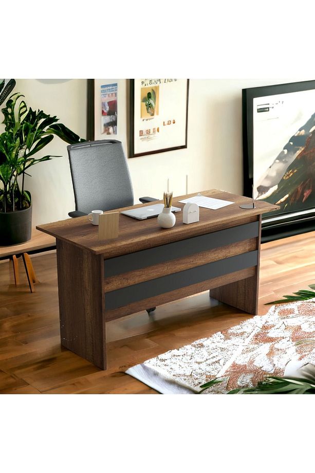 Verona A Ofis Çalışma Masası Barok- Gri - 5