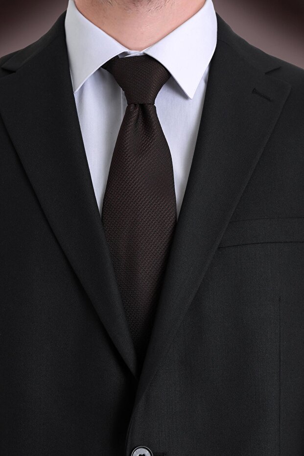 Καφέ απλή γραβάτα - 1