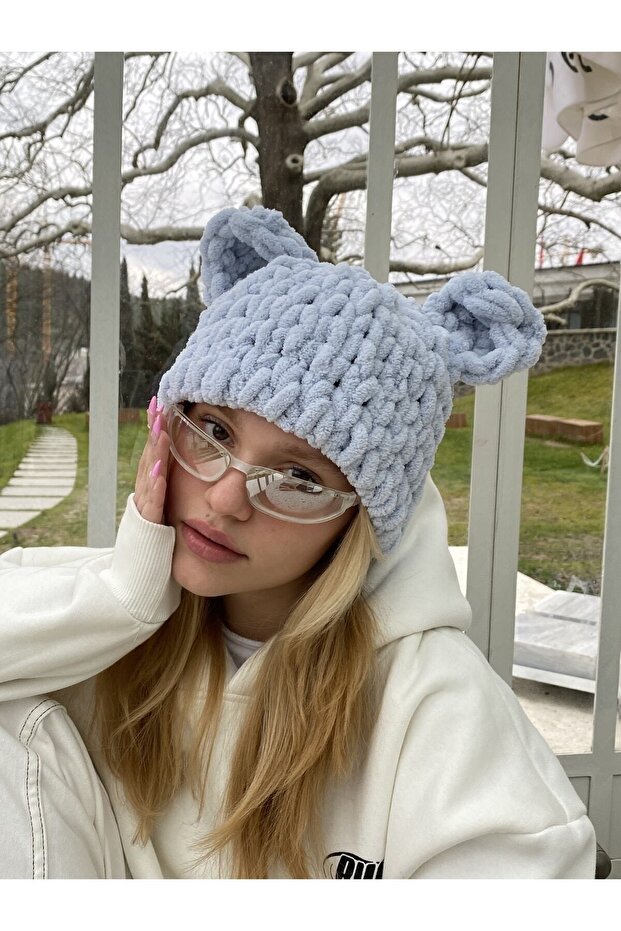 Mavi Peluş Ayı Bere - 4