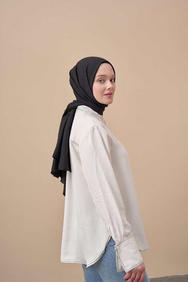 Cotton Jazz Shawl - Black