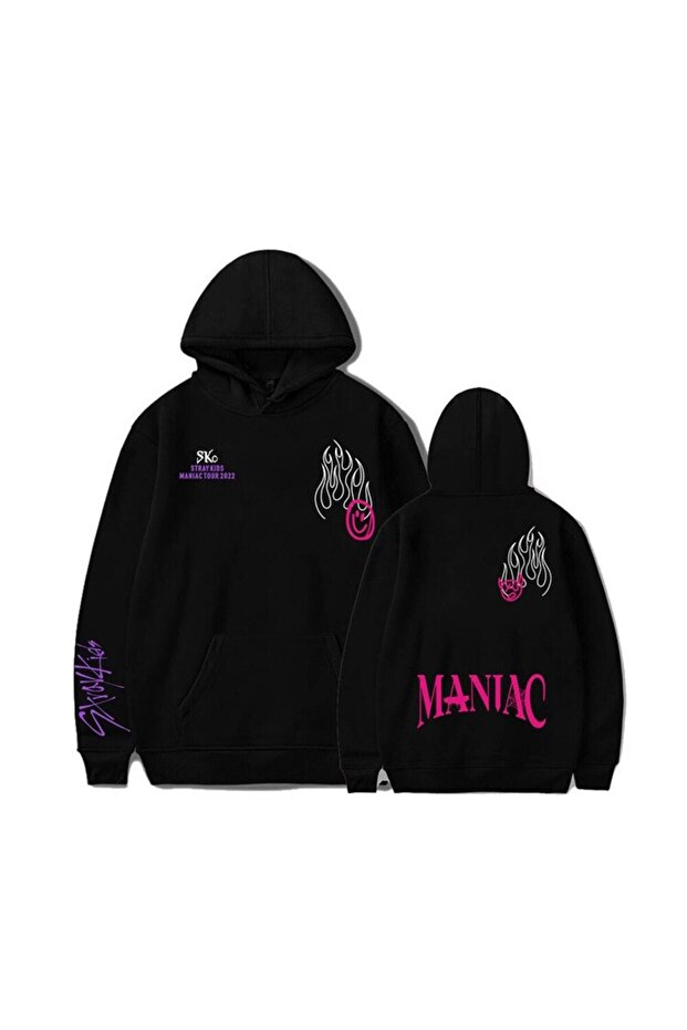 Straykids Maniac Printed 3-Yarn Fleece Hooded Sweatshirt