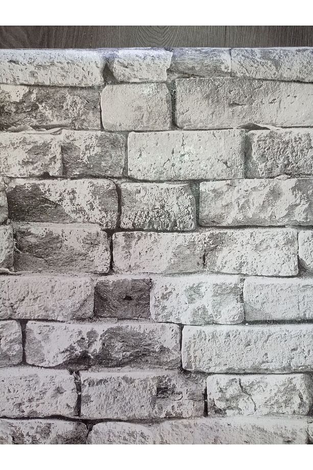 üç boyutlu taş desenli duvar kağıdı 53 cm genişliğinde 10 metre uzunluğunda dır - 3