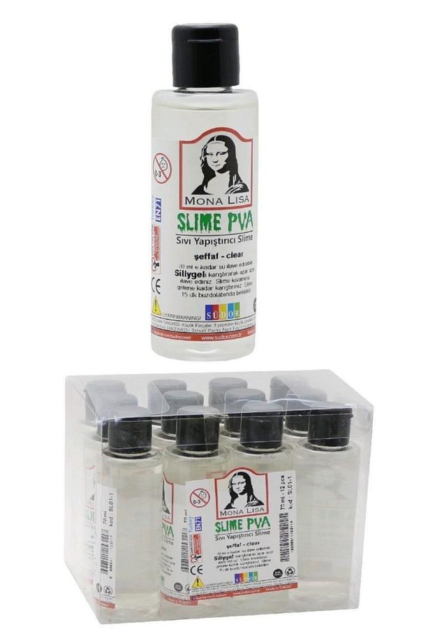 Monalisa Sıvı Yapıştırıcı Slime 70 Ml Şeffaf (12 Li Paket) - 1