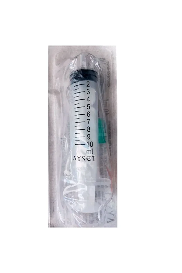 10 ml Yeşil Uçlu Enjektör 5 adet - 3
