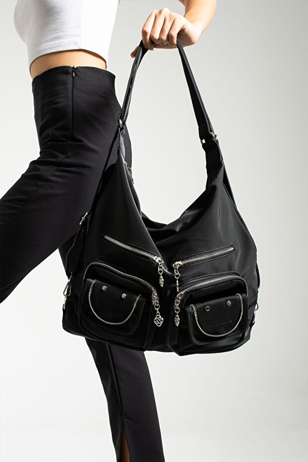 Multi-Compartment Large Size Backpack and Shoulder Bag 531 - 4