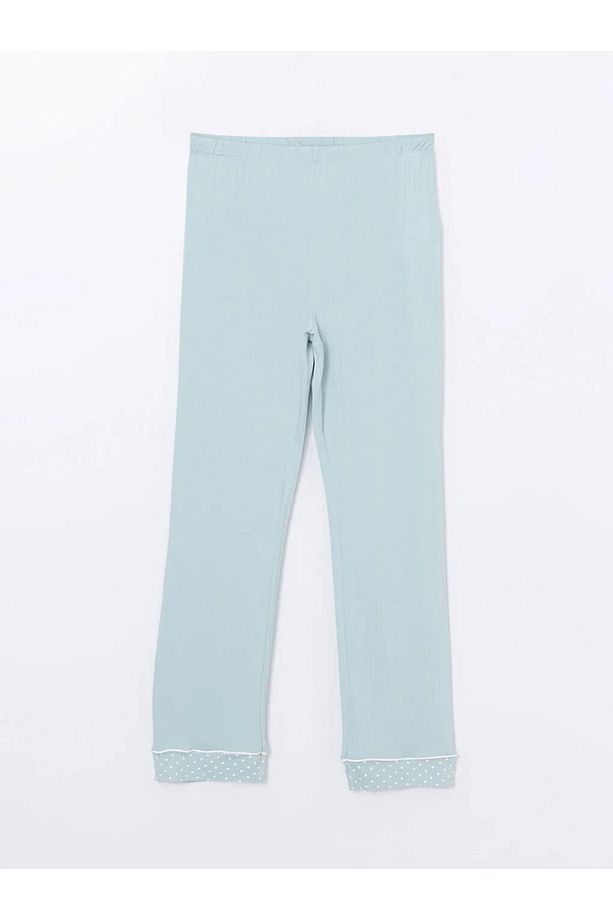 LCW DREAM Gömlek Yaka Düz Uzun Kollu Hamile Pijama Takımı - 4