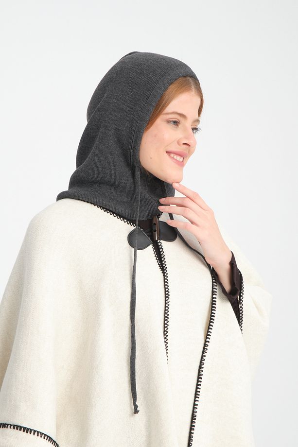 Ayarlanabilir Triko Başlık, Balaclava, Triko Başlık, Bere, Kapüşonlu Başlık, Triko Örgü Balaclava - 5