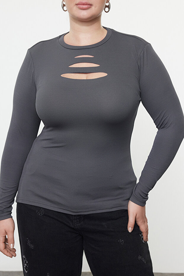 Geräucherte Strickbluse - 3