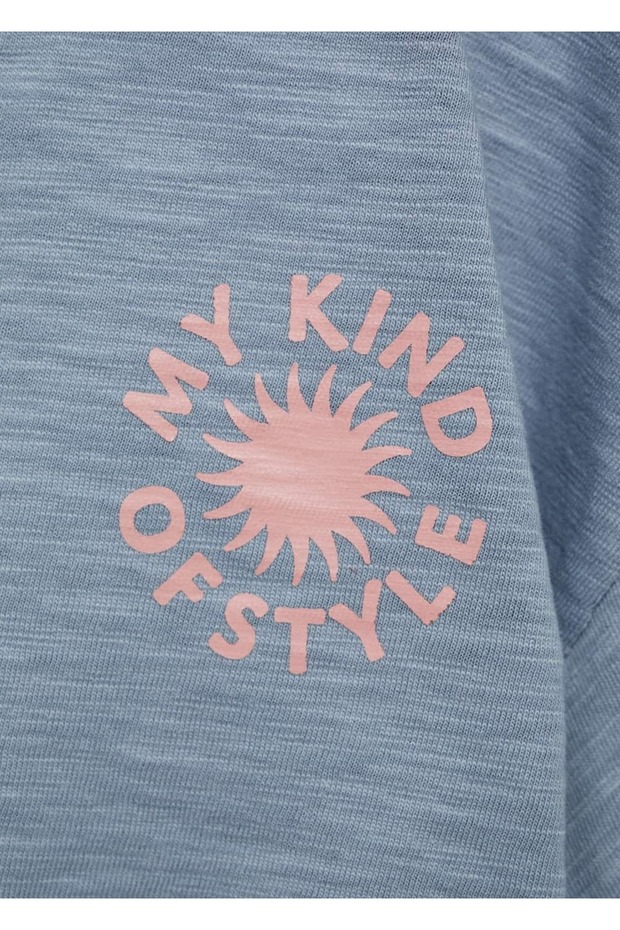 Çift Kat Desenli Tişört - 5