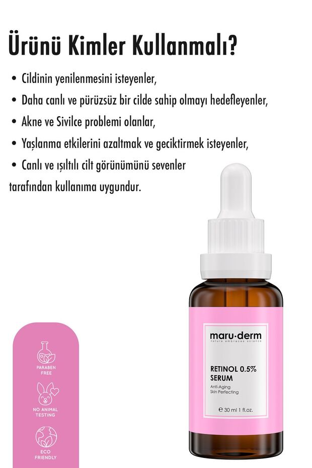 Maruderm Retinol 0.5% Cilt Yenileyici Bakım Serumu 30 Ml - 5