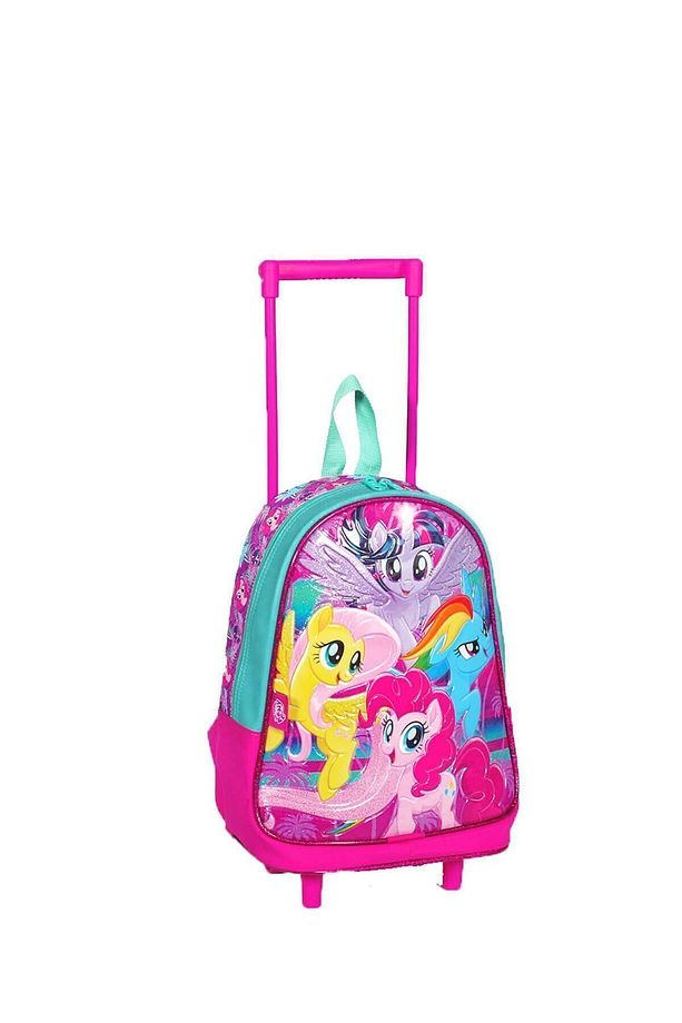 My Little Pony Tek Bölmeli Pembe Çekçekli Anaokul Çantası Pembe / - 3
