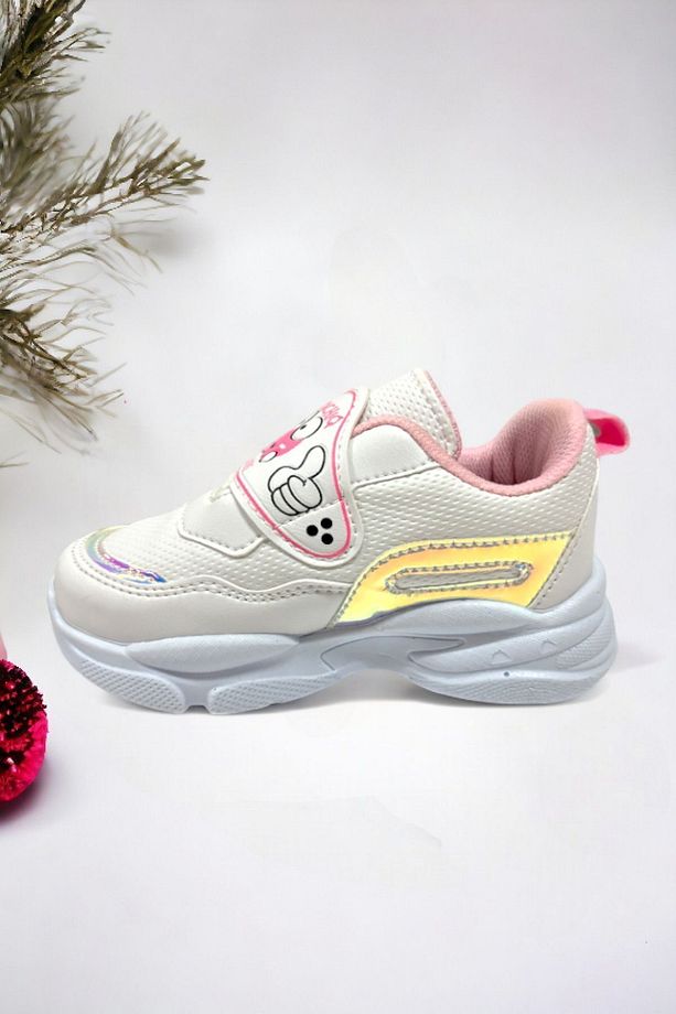 Memory Foam Tabanlı Işıklı Kız Çocuk Bebek Spor Sneakers - 4