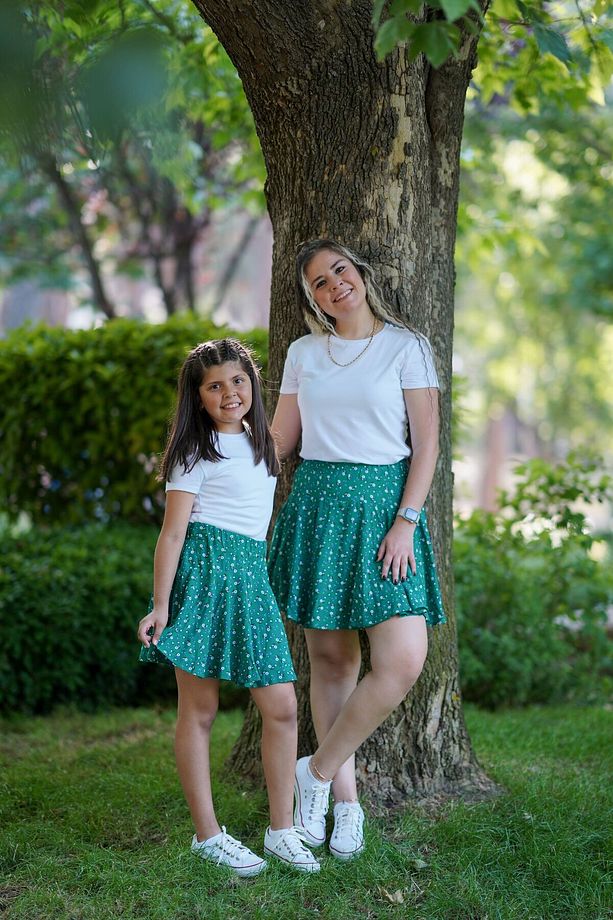 Eylül Elif Butik Anne Kız Şort Etek ( Ürün Tek fiyattır) - 2