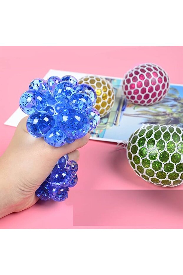 Pink 1 Squeezing Ball - Imported Model, Hand Gesture and Force Toy Joke - 2