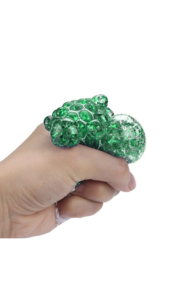 1 Squeeze Ball Green Imported Model Hand Motion Force Toy Joke Squeeze Ball Gel Brain Slime Ball