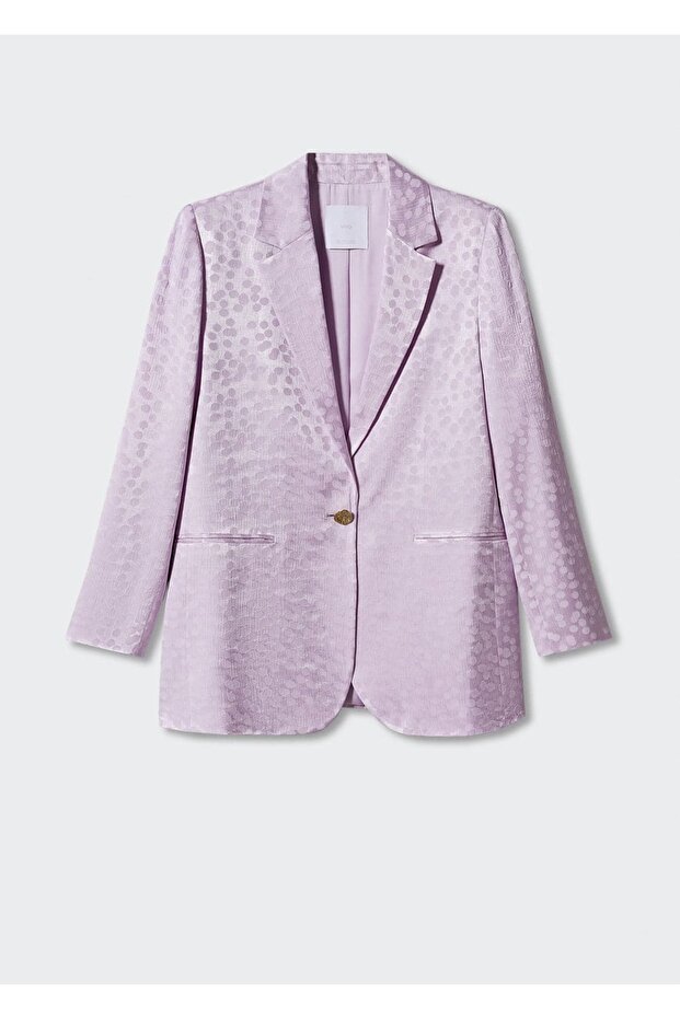 سترة من الساتان باللون الرمادي والبني - 3