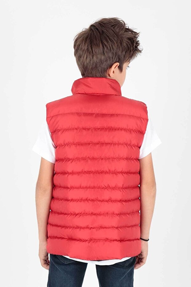 Kinder-Jungenweste ohne Kapuze, modischer Trend, Pufferweste Ak215354 - 2