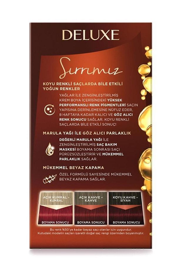 Deluxe Yoğun Renkler 7-887 Ateş Kızılı X 2 Adet Saç Boyası - 4