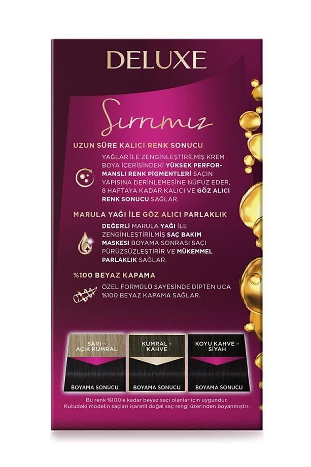 Deluxe 1-0 Siyah X 2 Adet Saç Boyası - 4