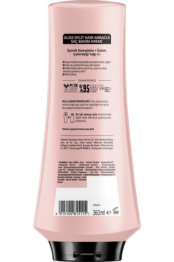Split Hair Miracle Şampuan 400 Ml X 2 Adet + Split Hair Miracle Saç Kremi 360 Ml - 7