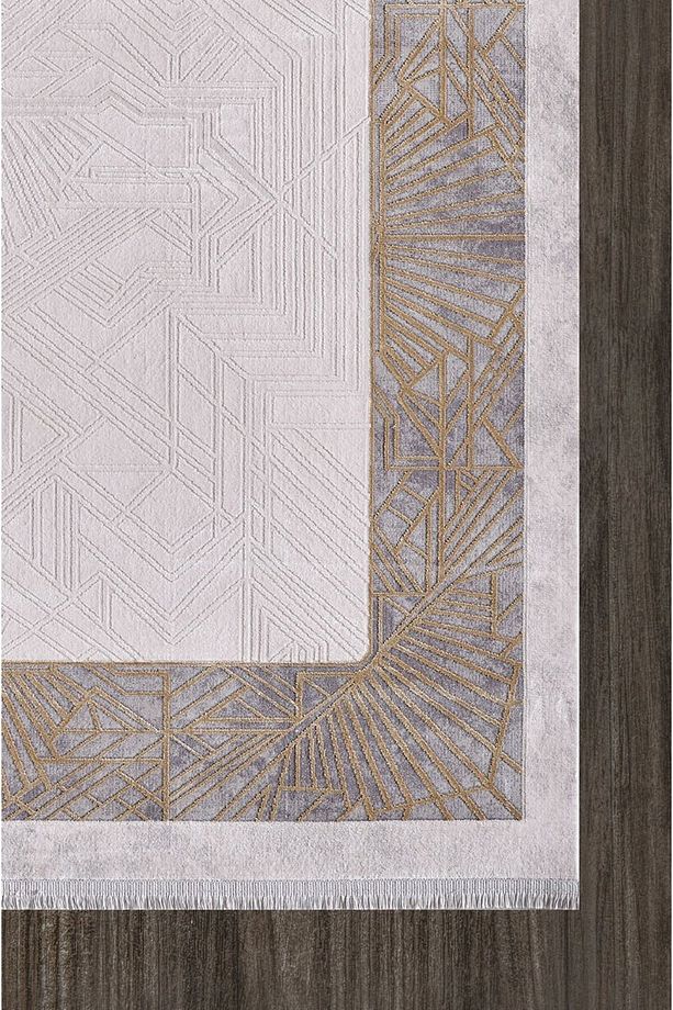Alegra 09113D Gri Gold Makine Halısı - 2