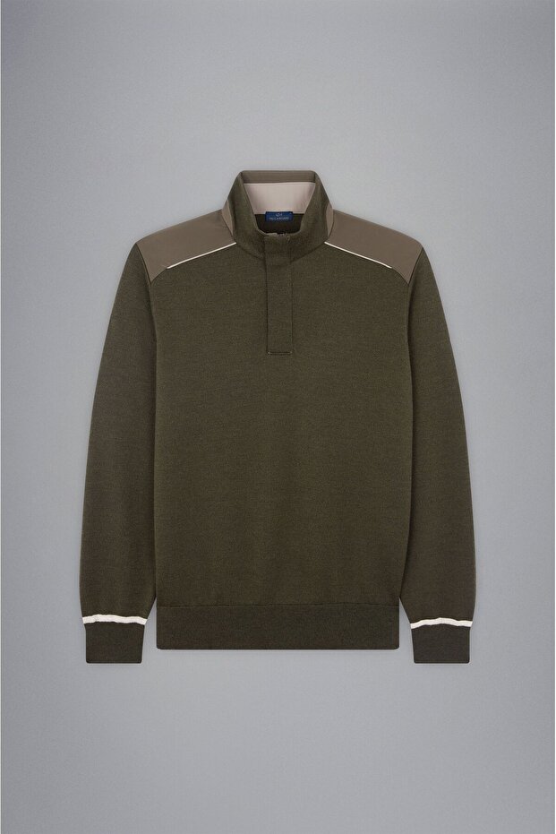 MEN'S ZIPPED PULLOVER C.W. WOOL - 5