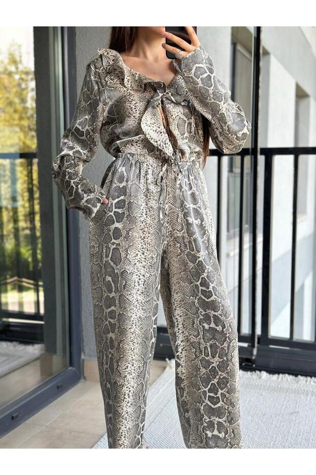 Patterned Snakeskin Set - 4