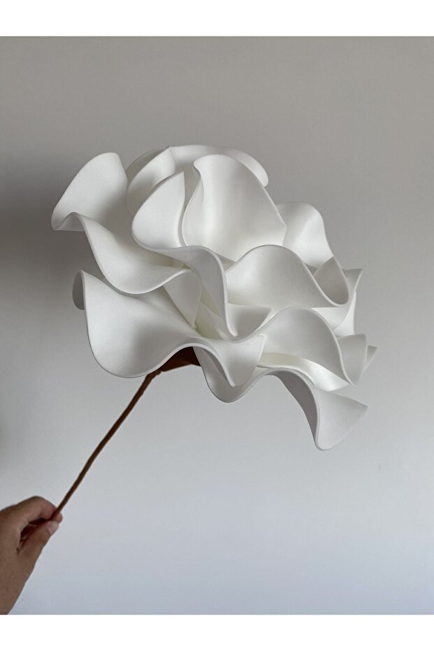 Decorative Handmade Luxury Latex Eva Artificial Flower - Plain WHITE - Foam flower