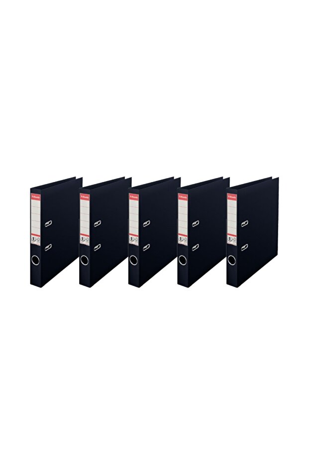 Folder îngust din plastic (9945) Pachet de 5 negru - 1