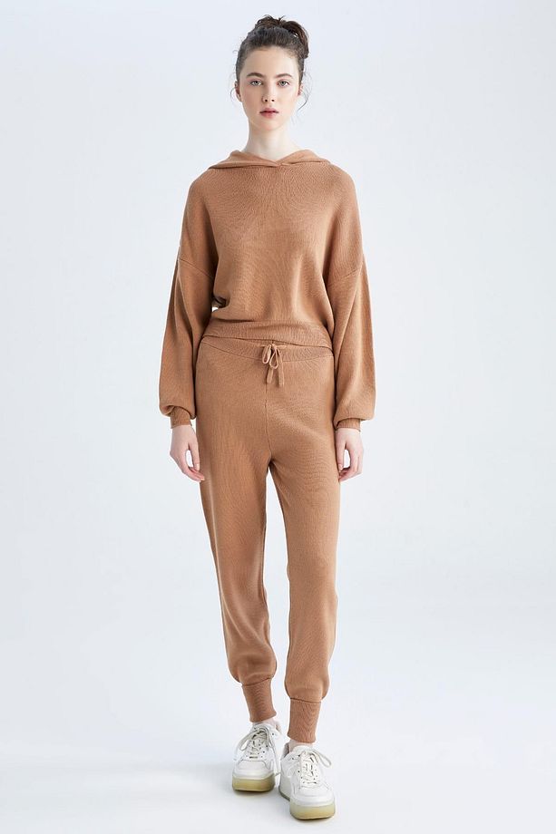 Oversize Fit Kapüşonlu Kazak R1700az22au - 2
