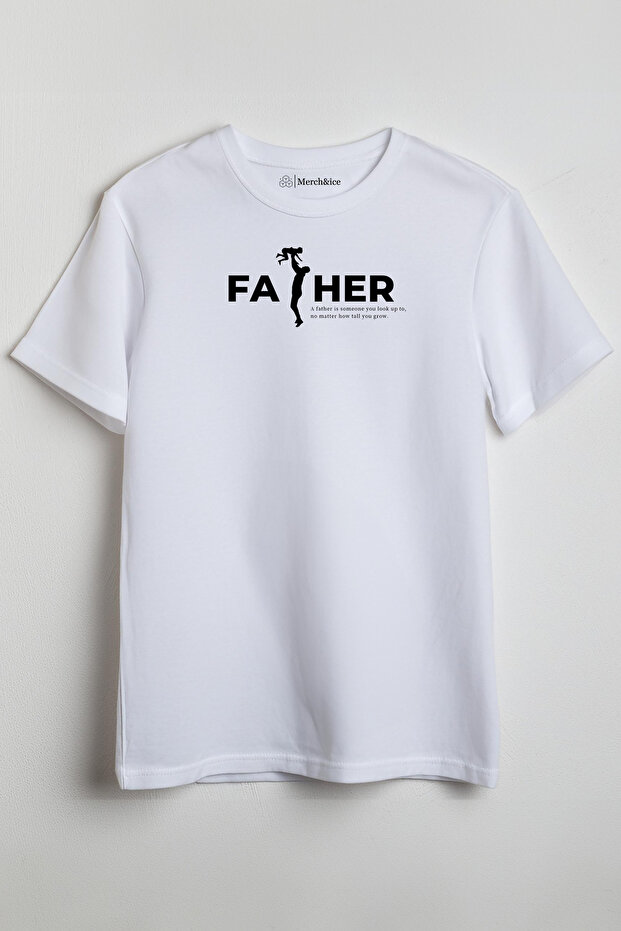 تي شيرت مطبوع من الأمام للجنسين من A Father Dad