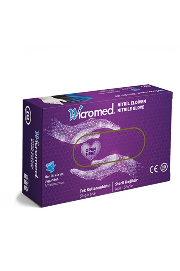 Nitril Eldiven Mavi Medium 10'lu - 1