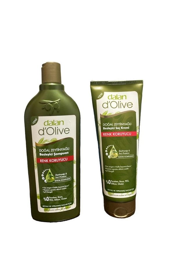Dolive Şampuan Zeytinyağlı Renk Koruyu Ve Saç Kremi Set 400 ml 250 ml - 1