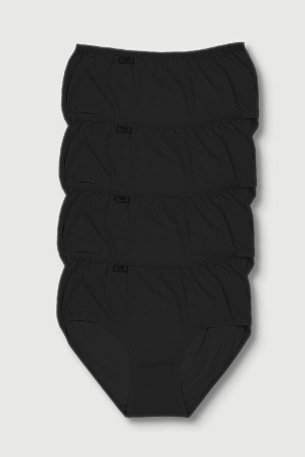 Women's Black 4 Pack Lycra Bato Panties ELF568T0924CCM4