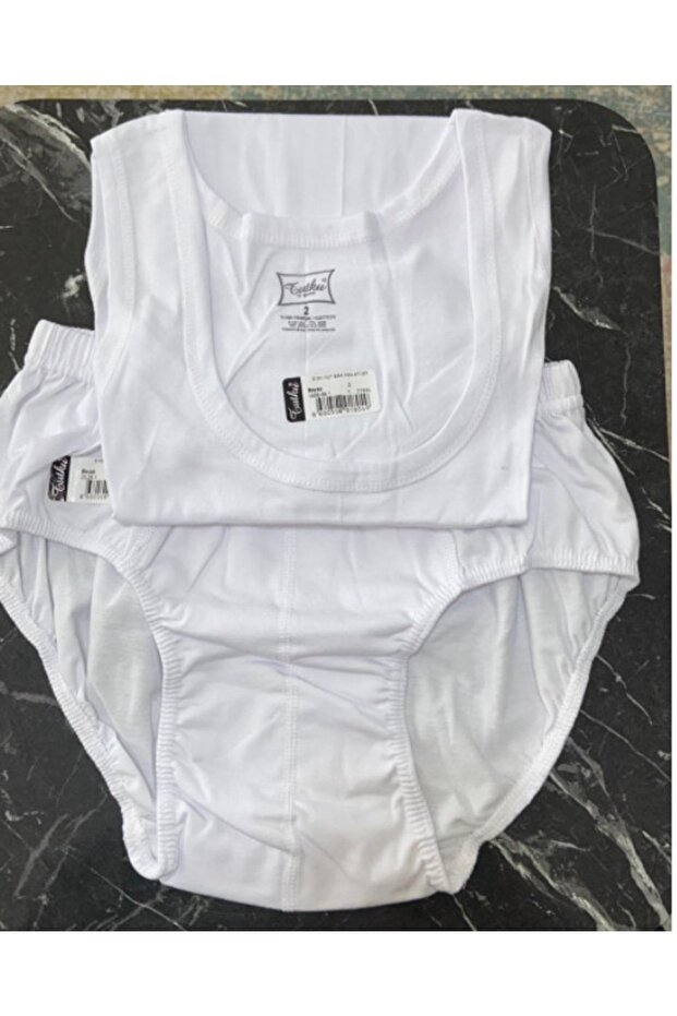 Sena- Men's White 1 Set 100% Cotton Undershirt Underpants Ter0101-ter0109 Economical