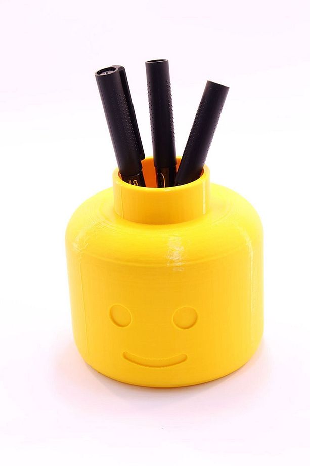 Lego Adam Kafası Benzeri Kalemlik Organizer Dekoratif Obje - 4