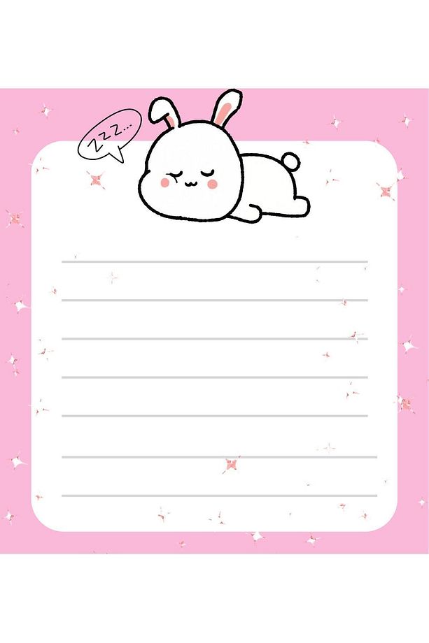 Çizgili Sevimli Uyuyan Doodle Memopad , Bloknot , To do List , Notepad , Planlayıcı - 4