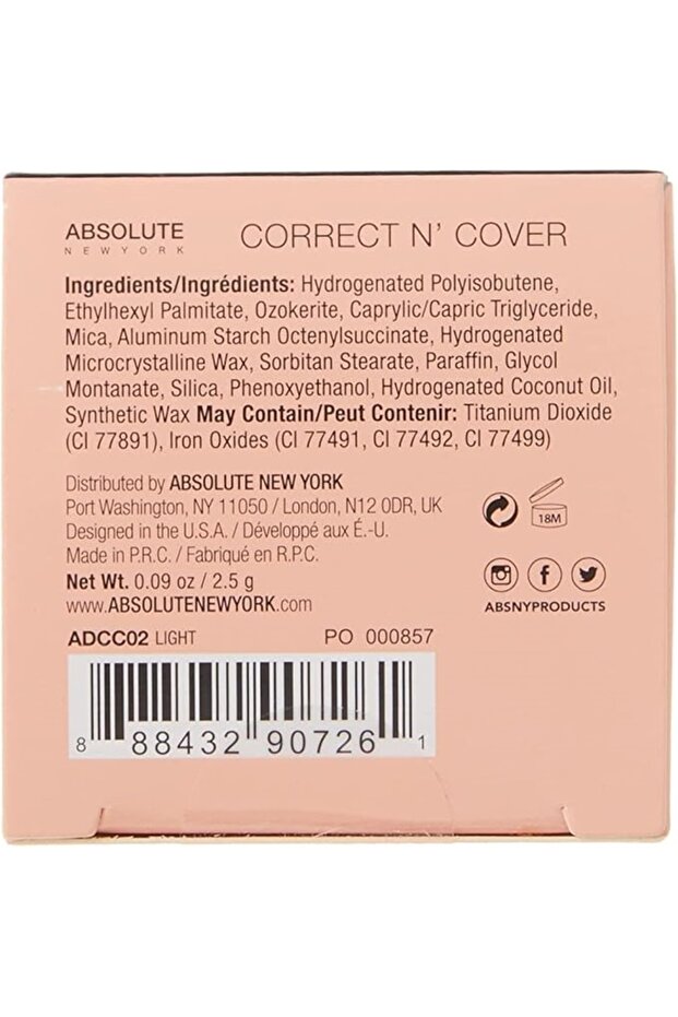 Correct N Cover Dark Circle Concealer - Light - 3