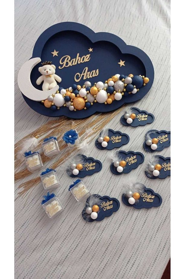 Bebek Kapı Süsü Magnetli Set(TEK İSİMLİ) - 1