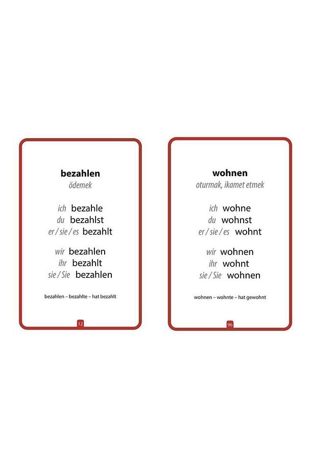 Almanca Kelime Kartları Set - 3