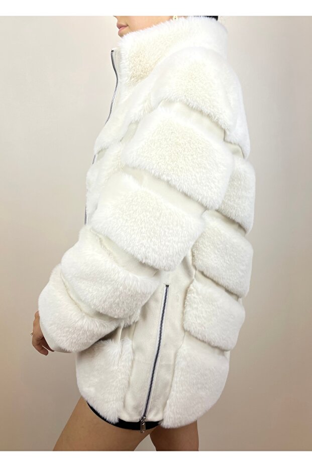 Suni Kürk Ceket - 4