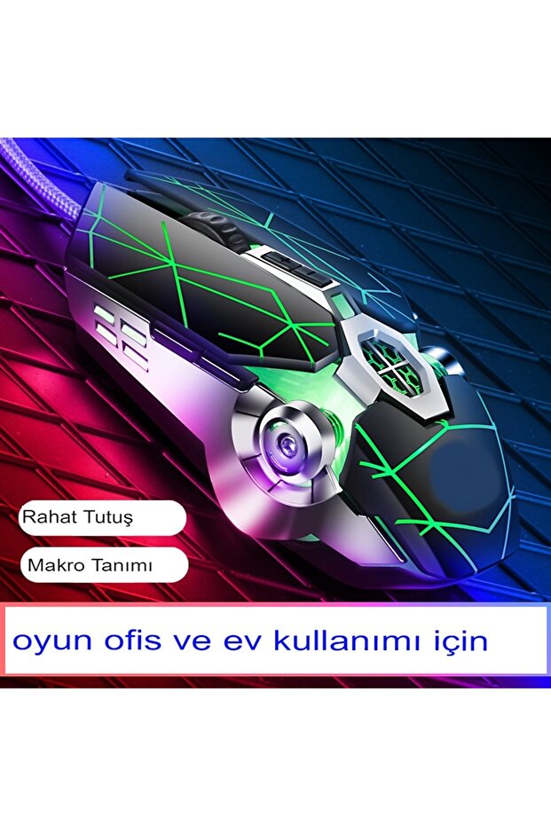 2'li Set GK60 Oyuncu Klavyesi VE X15 Mouse Fare Bilek Destekli Klavye RGB klavye mouse Fare seti pc - 4
