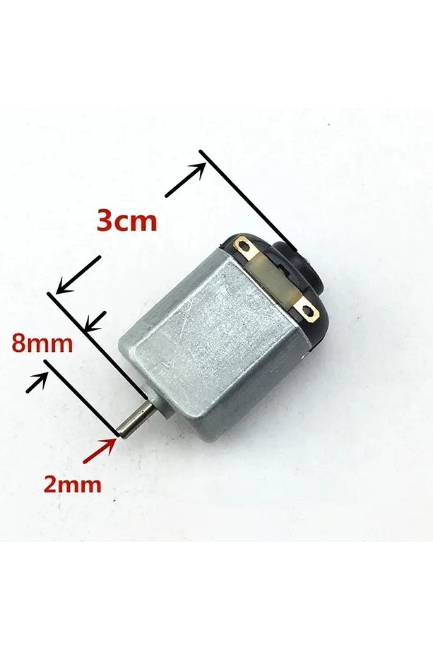 10 Adet Dc Motor Deney Motoru 3v 6v Motor Yüksek Devir Dinamo Motor D.m - 5