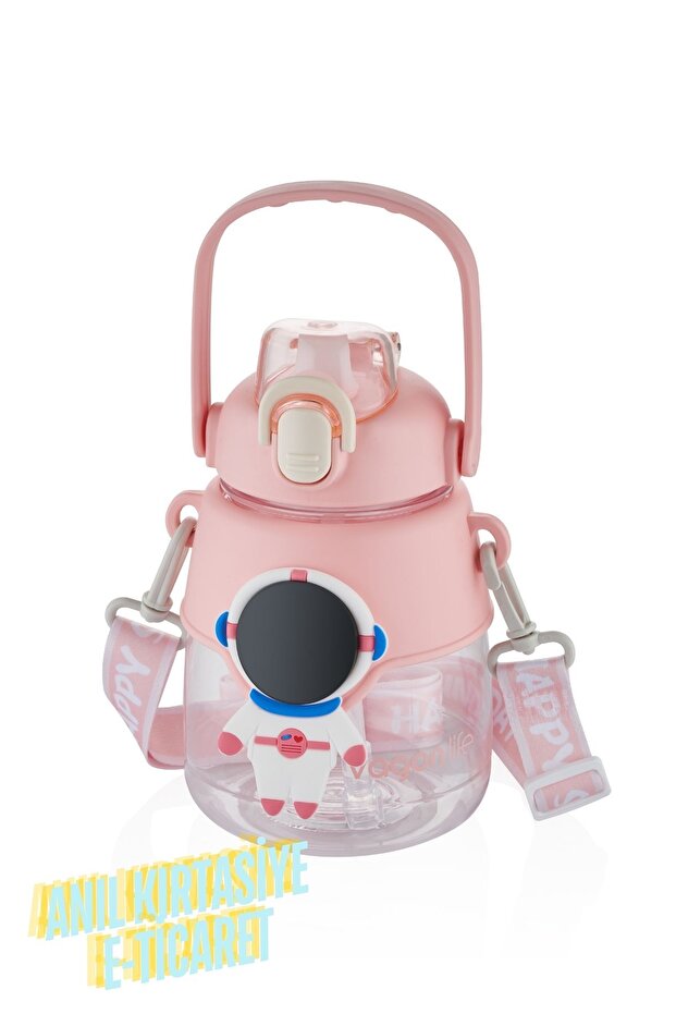 قارورة من البولي كربونات تحت عنوان الفضاء سعة 1250 مل مع تعليق ومقبض - 3