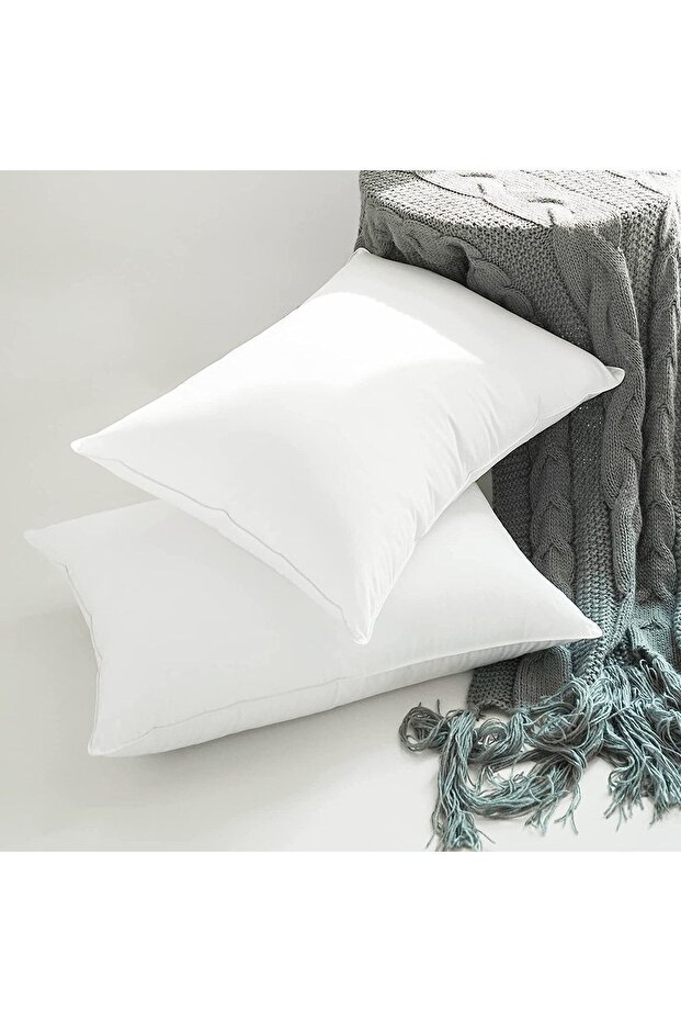 2 Pieces Nonwonen Fabric Silicone Pillow 50X70 High Quality Sleeping Pillow Filled with Pure Silicone