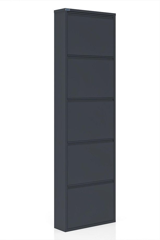 5'li Metal Ayakkabılık - Antrasit - 2